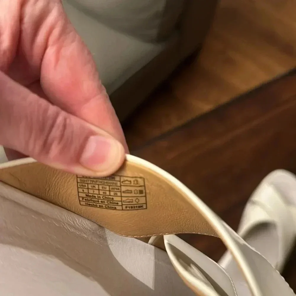 Ugg white platform sandals size 9